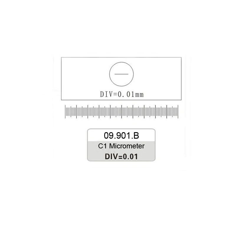 C1 - C7 Optical Glass Microscope Calibration Slides Eyepiece Reticle Ruler Microscope Stage Micrometer for Eyepieces Measurement