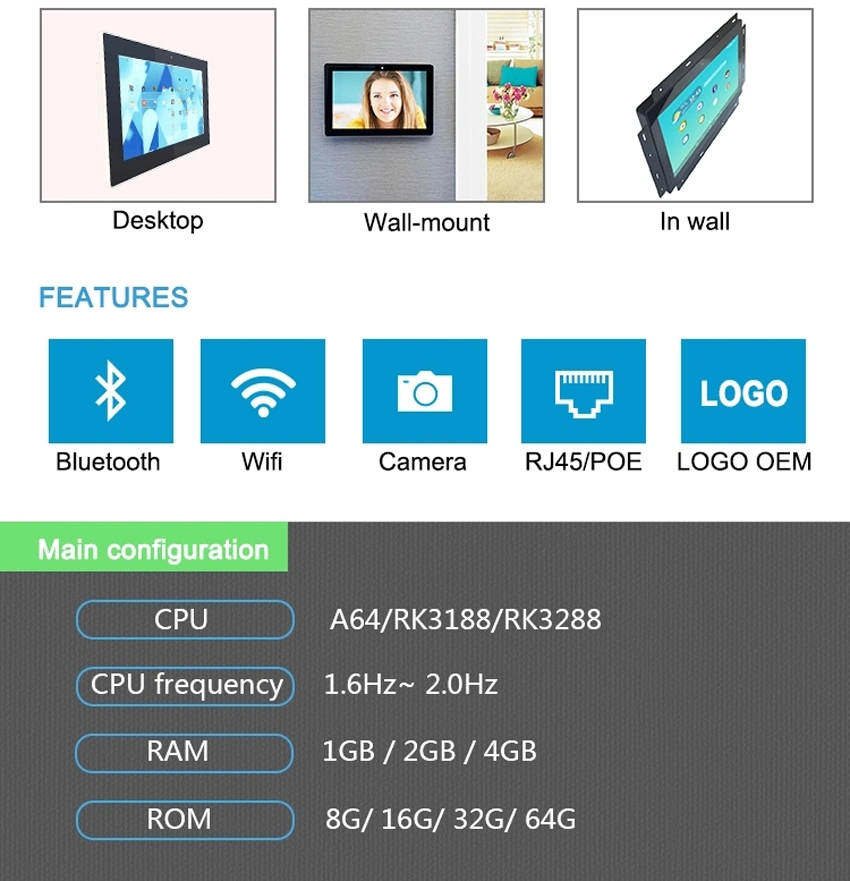 LCD Touch Screen Monitor Display PC 43 Inch Touch Screen All in One Computer