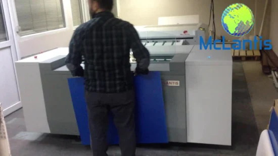 印刷版を出力するサーマルレーザーCTPマシン
